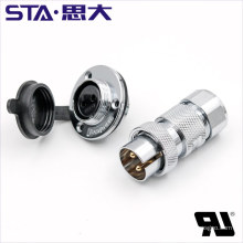 25M GX25 Circular Aviation Connectors,2 3 4 5 6 7 8 10 12pin core Male and Female Electrical Connectors